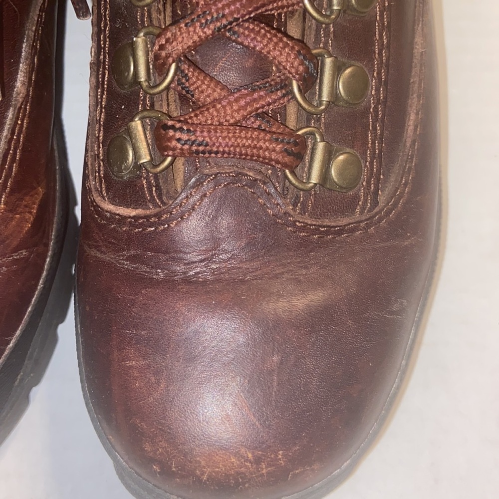 Brown leather Timberland hiking boots 🥾 size 7M - Picture 6 of 12